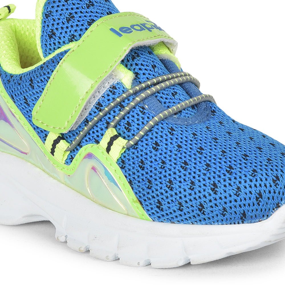 Leap7x Non Lacing Casual Shoes For Kids (R.Blue) JEEVA-9 By Liberty