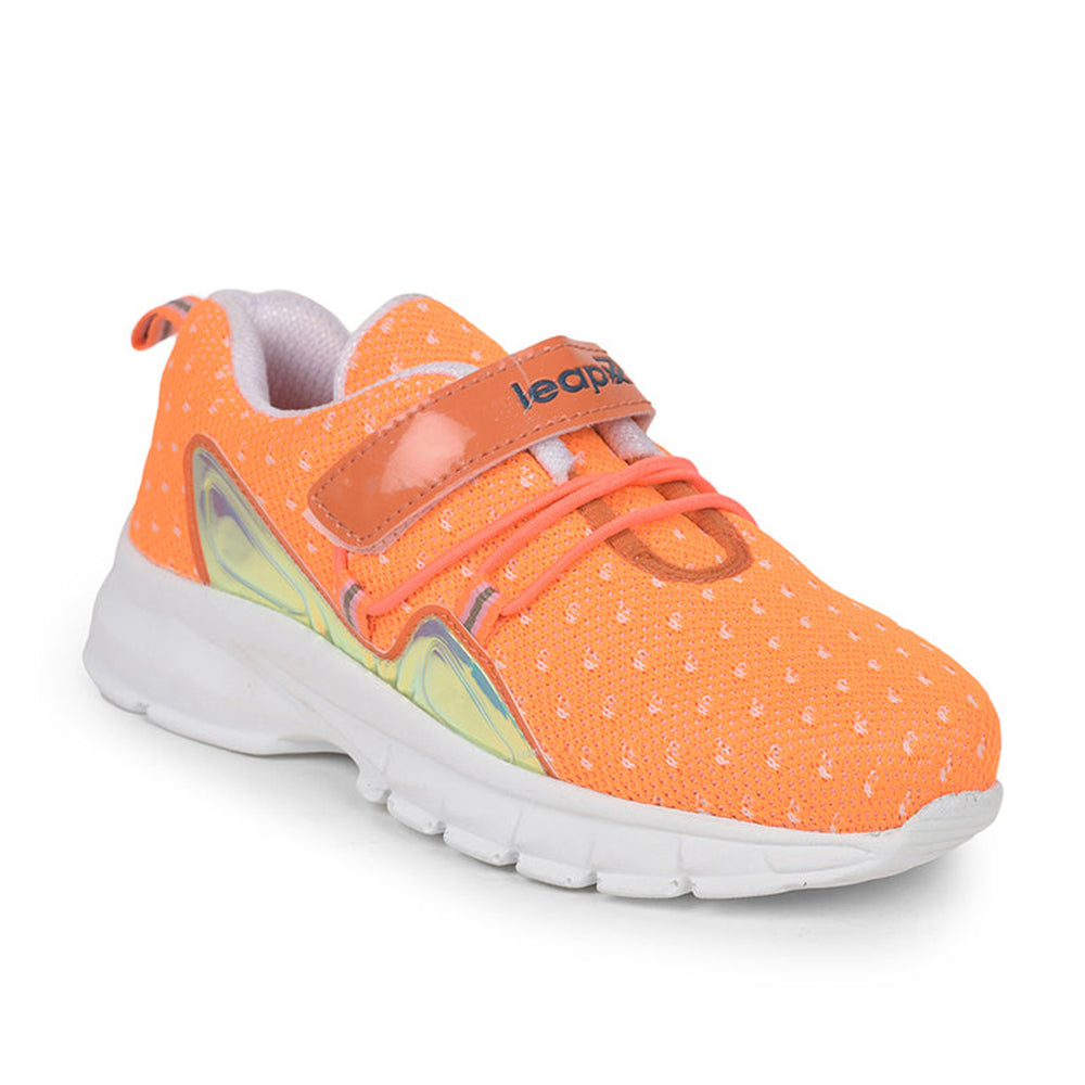 Leap7x Slip-on Athleisure Shoes For Kids (Orange) JEEVA-9 By Liberty