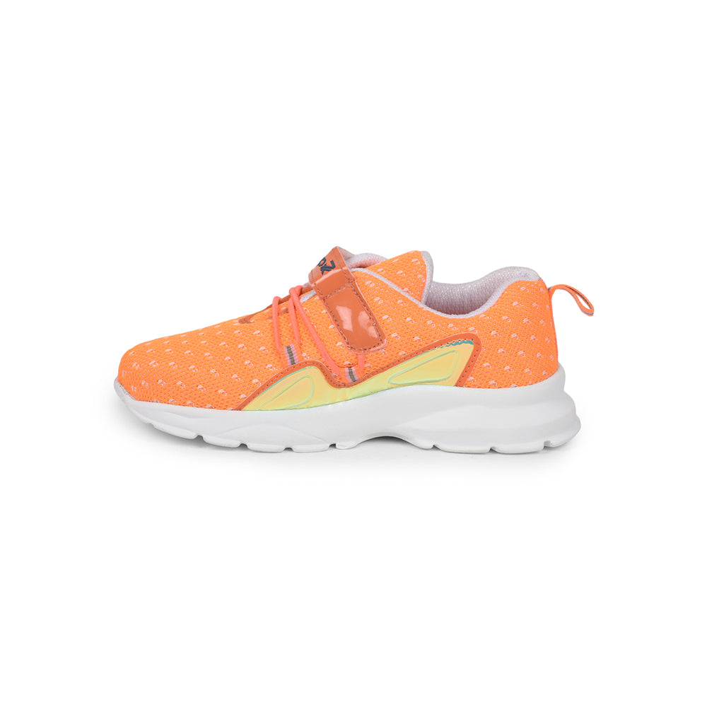 Leap7x Slip-on Athleisure Shoes For Kids (Orange) JEEVA-9 By Liberty