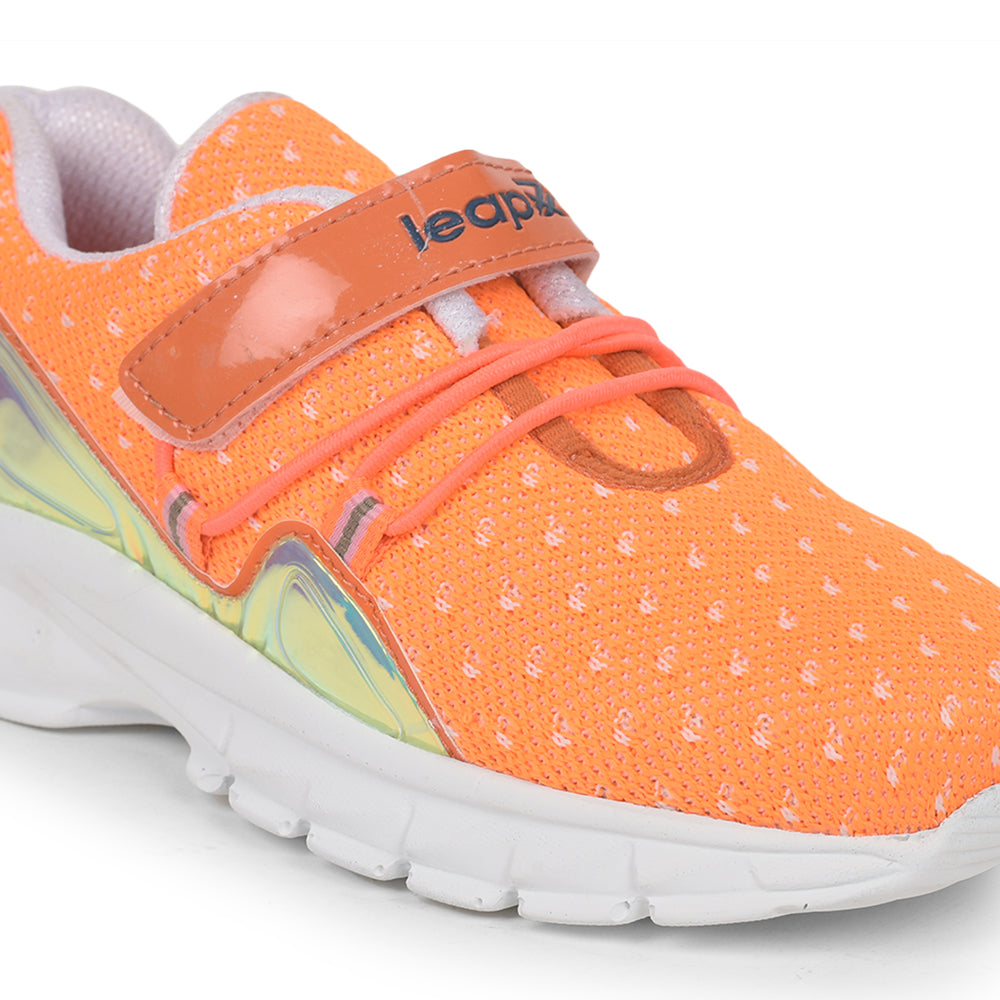 Leap7x Slip-on Athleisure Shoes For Kids (Orange) JEEVA-9 By Liberty