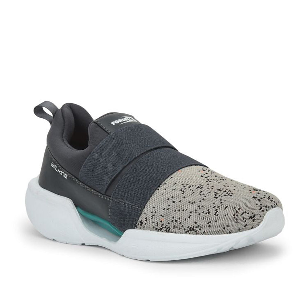 Force 1 Sports Non Lacing Shoes For Men (Grey) RECARDO-E By Liberty
