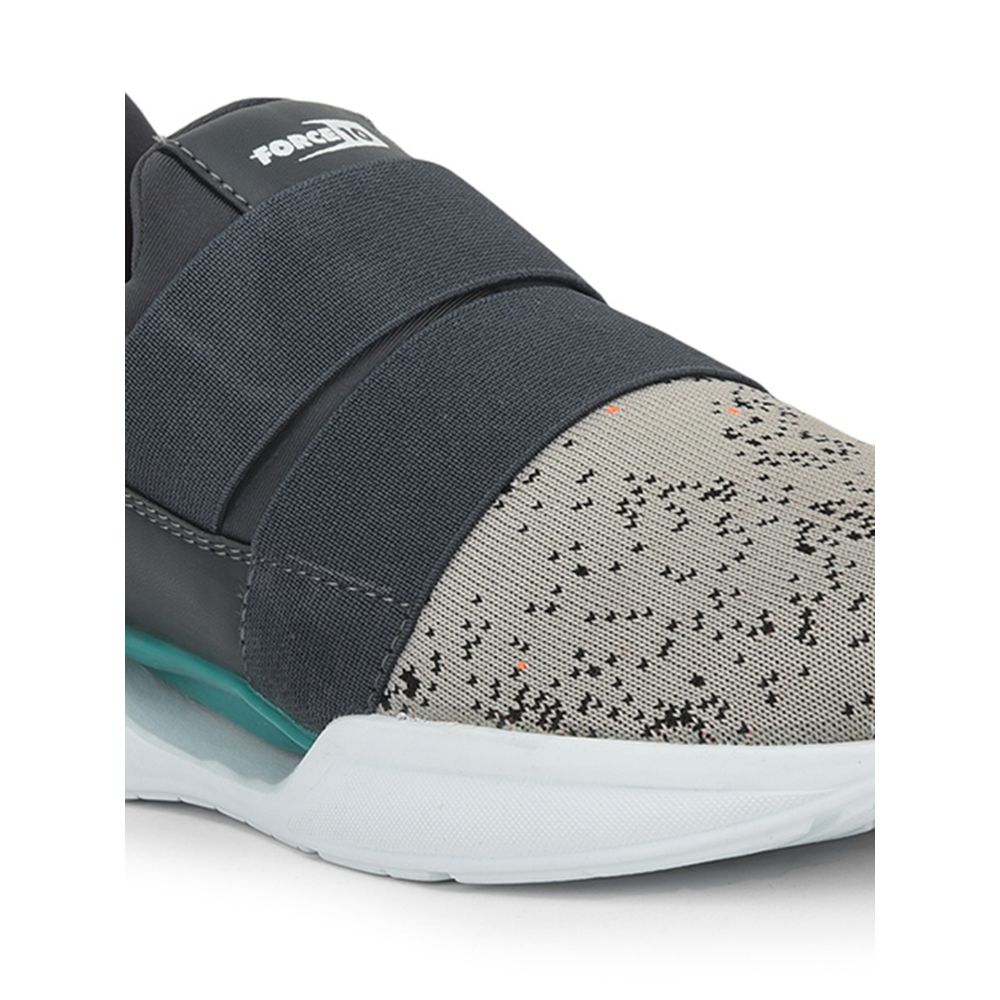 Force 1 Sports Non Lacing Shoes For Men (Grey) RECARDO-E By Liberty