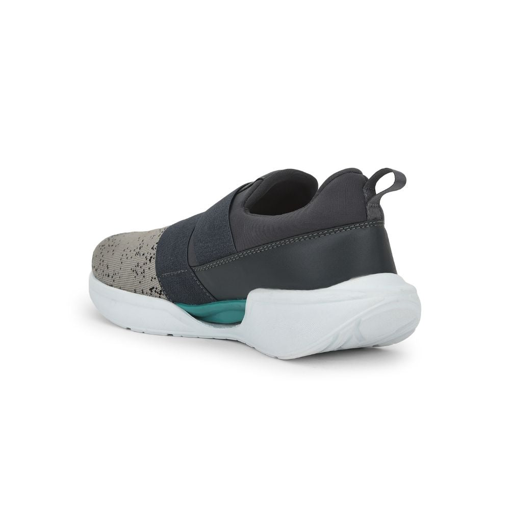 Force 1 Sports Non Lacing Shoes For Men (Grey) RECARDO-E By Liberty