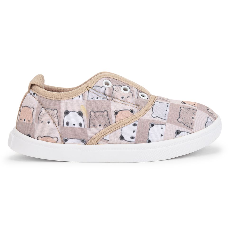 Lucy & Luke (Beige) Casual Lacing Shoes For Kids Mint-3 By Liberty
