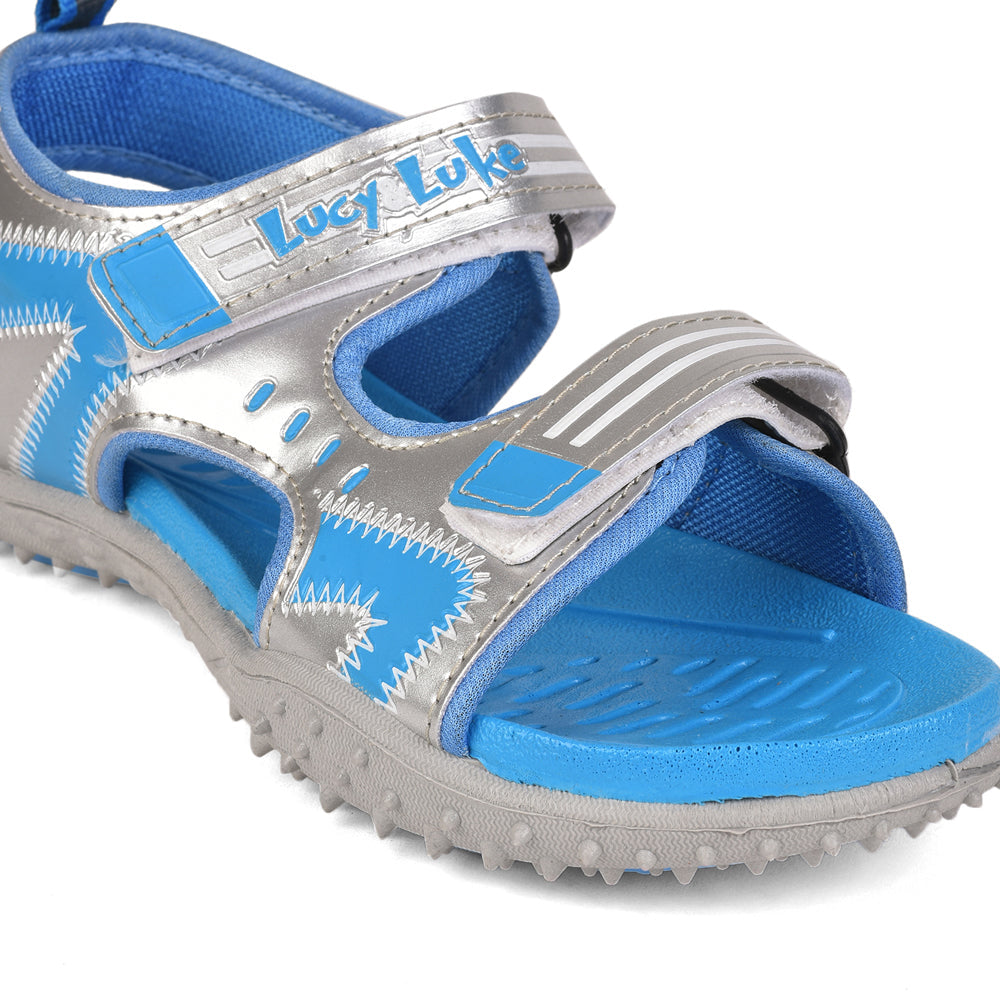 Lucy & Luke (Blue) Casual Sandal For Kids By Liberty