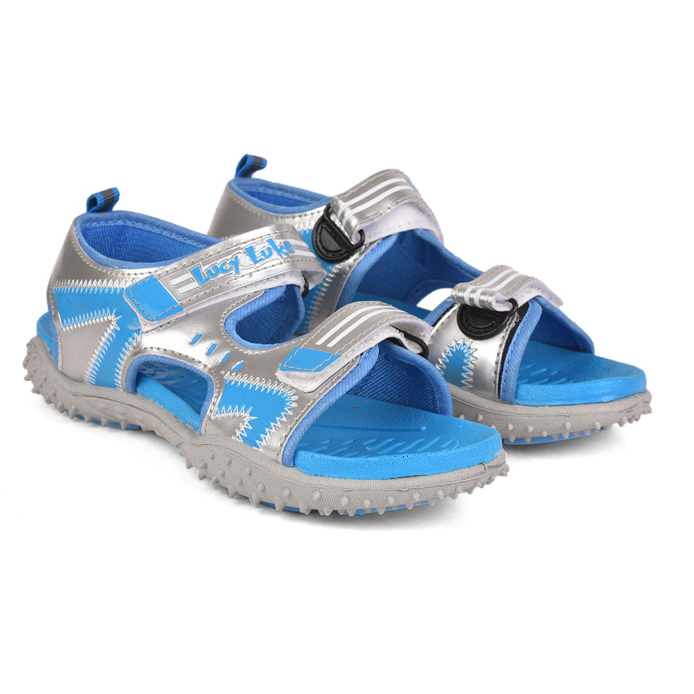 Lucy & Luke (Blue) Casual Sandal For Kids By Liberty