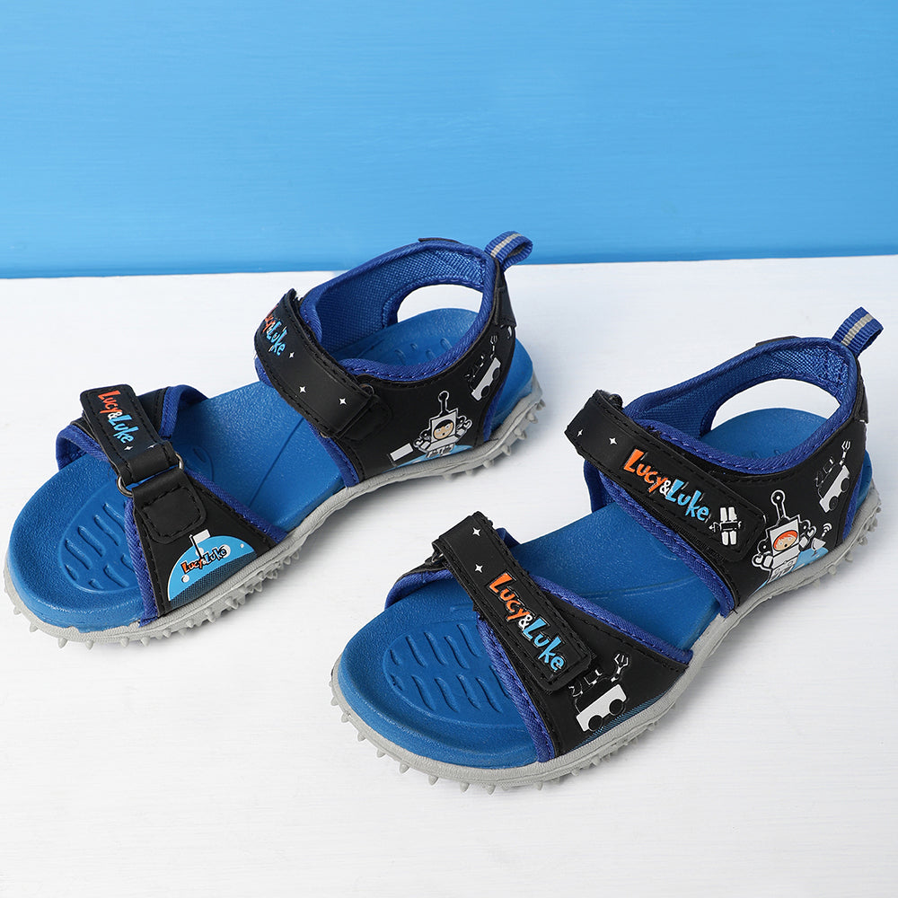 Lucy & Luke (Blue) Casual Sandal For Kids By Liberty