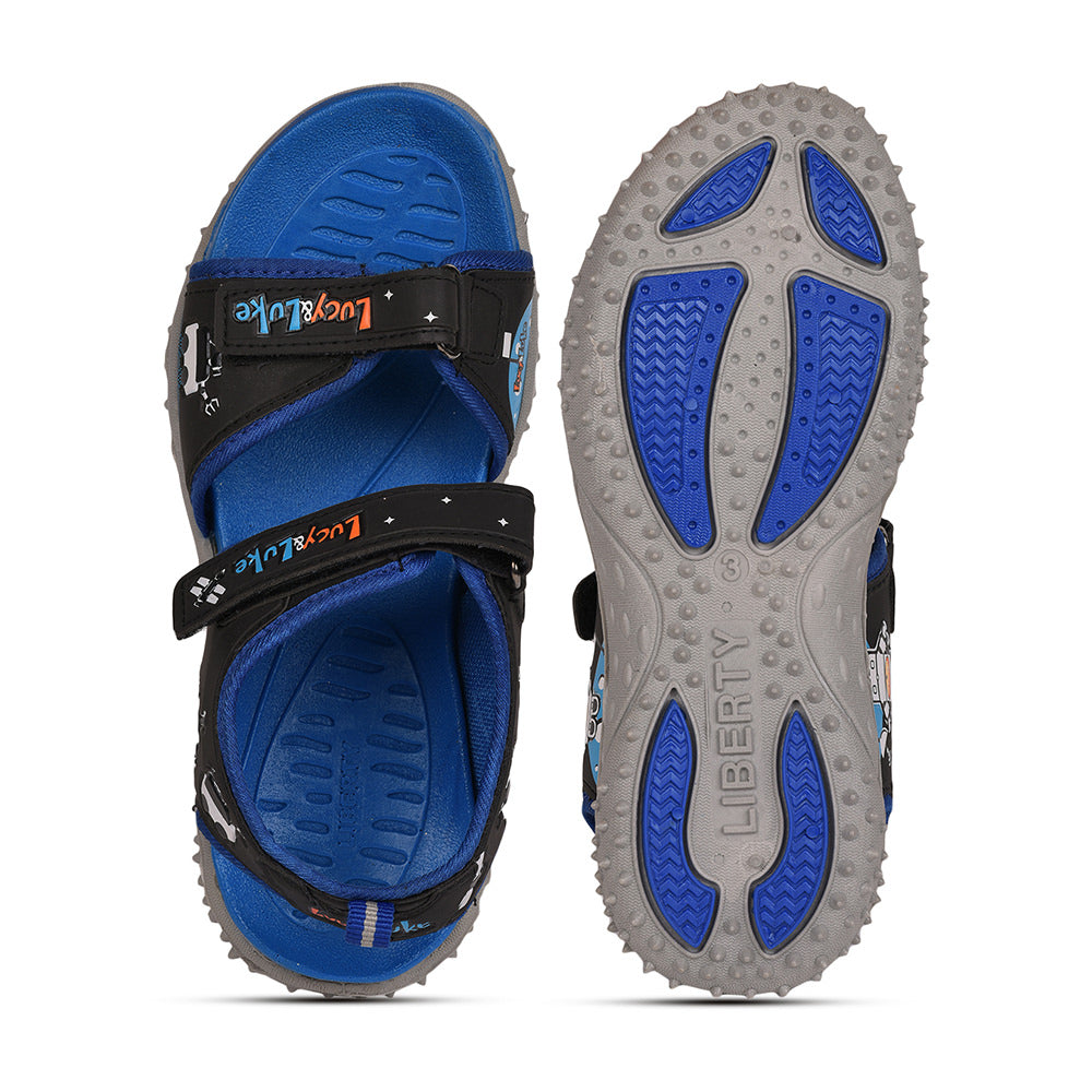 Lucy & Luke (Blue) Casual Sandal For Kids By Liberty