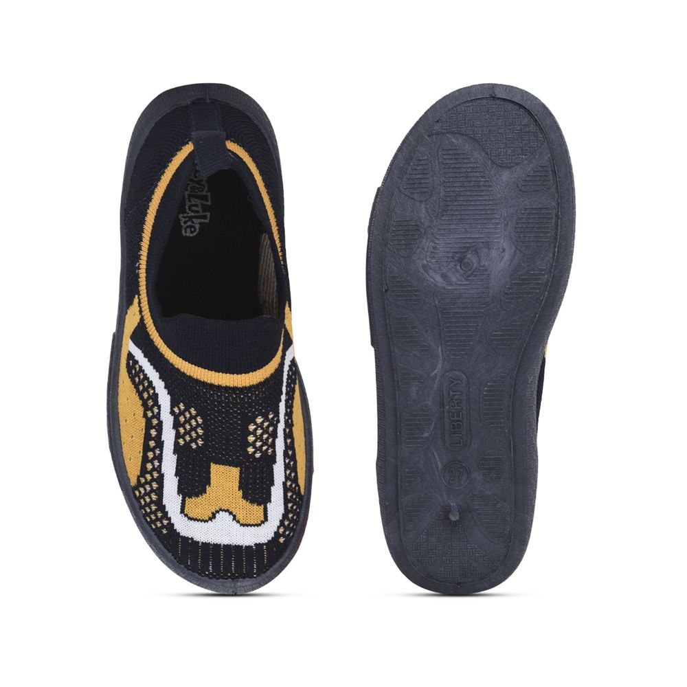 Lucy & Luke (N.Blue) Casual Non Lacing Shoes For Kids 8152-1 By Liberty