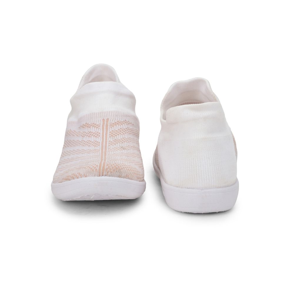 Gliders Sports White Slip on Walking Shoes For Women CLIVE-2E By Liberty