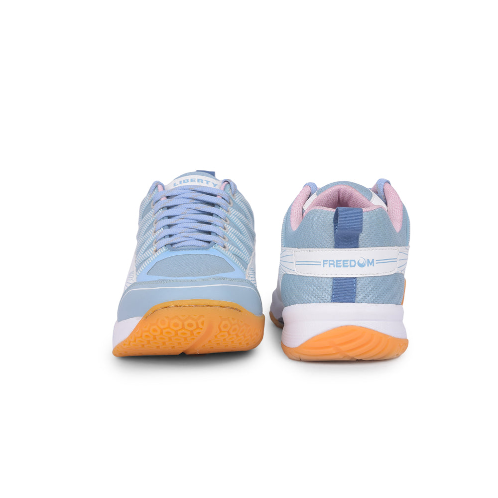 FREEDOM Sports Sky Blue Badminton Shoes For Men GRIPPER-1 By Liberty