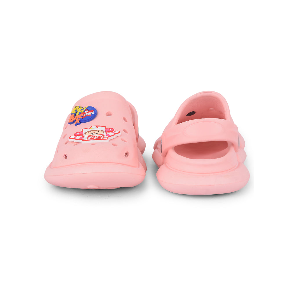 AHA Casual Light Pink Clogs For Kids ZQ-SH-18 By Liberty
