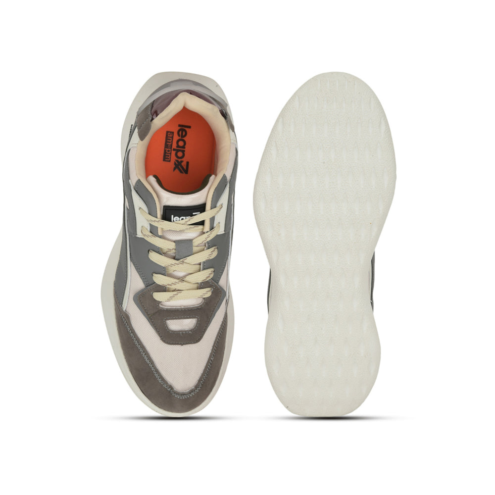 Leap7x Lacing Cream Casual Shoes For Men MENTOR By Liberty