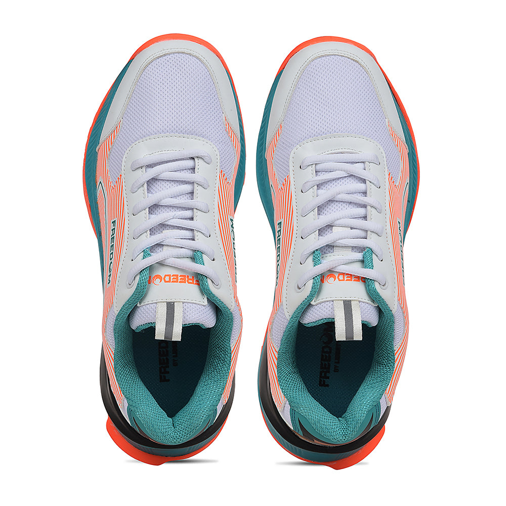 Freedom Orange Sports Lace-Up Cricket Shoes For Men STRIKER-1 By Liberty