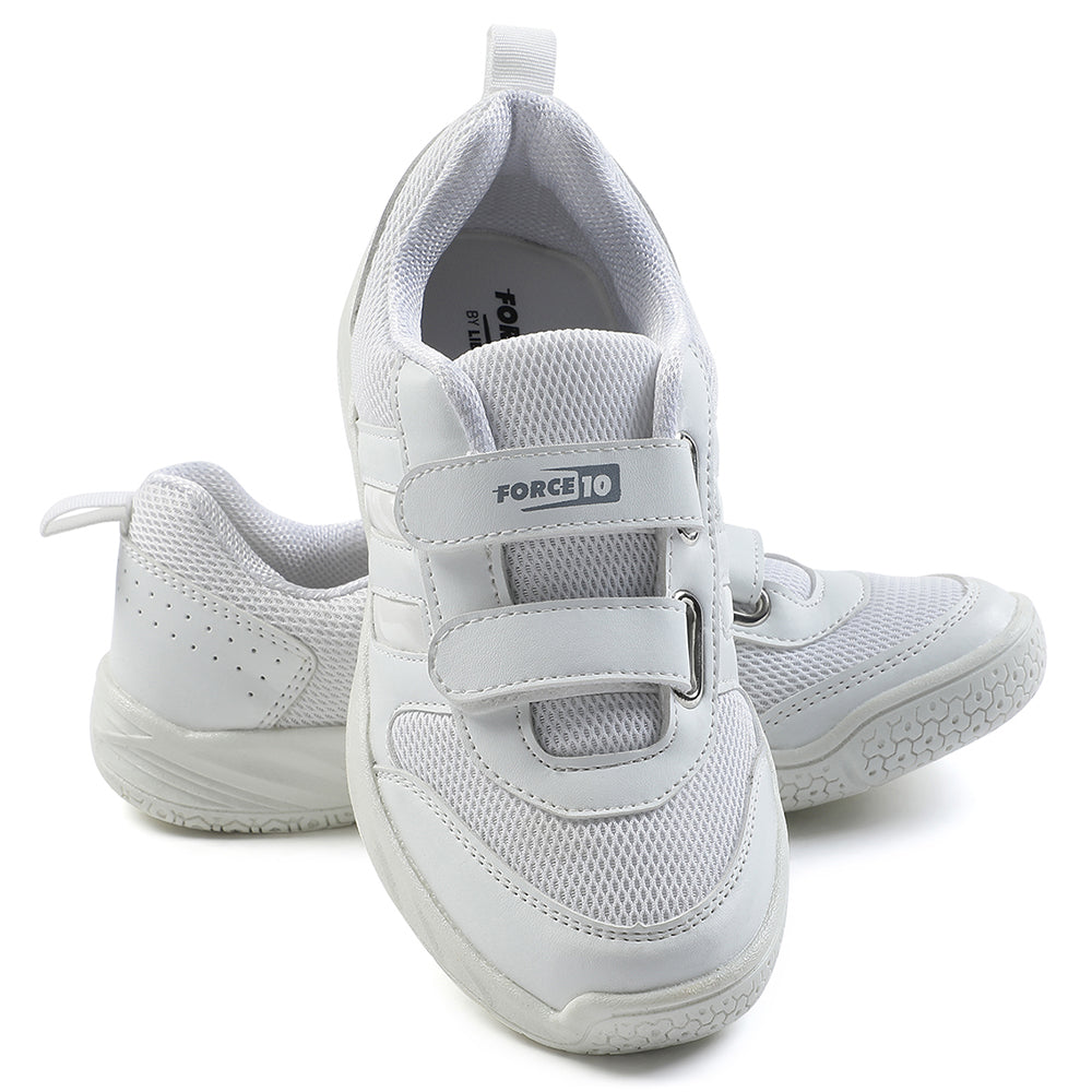 Buy Force White Slip-On School Shoes For Kids SKOLGAME-V