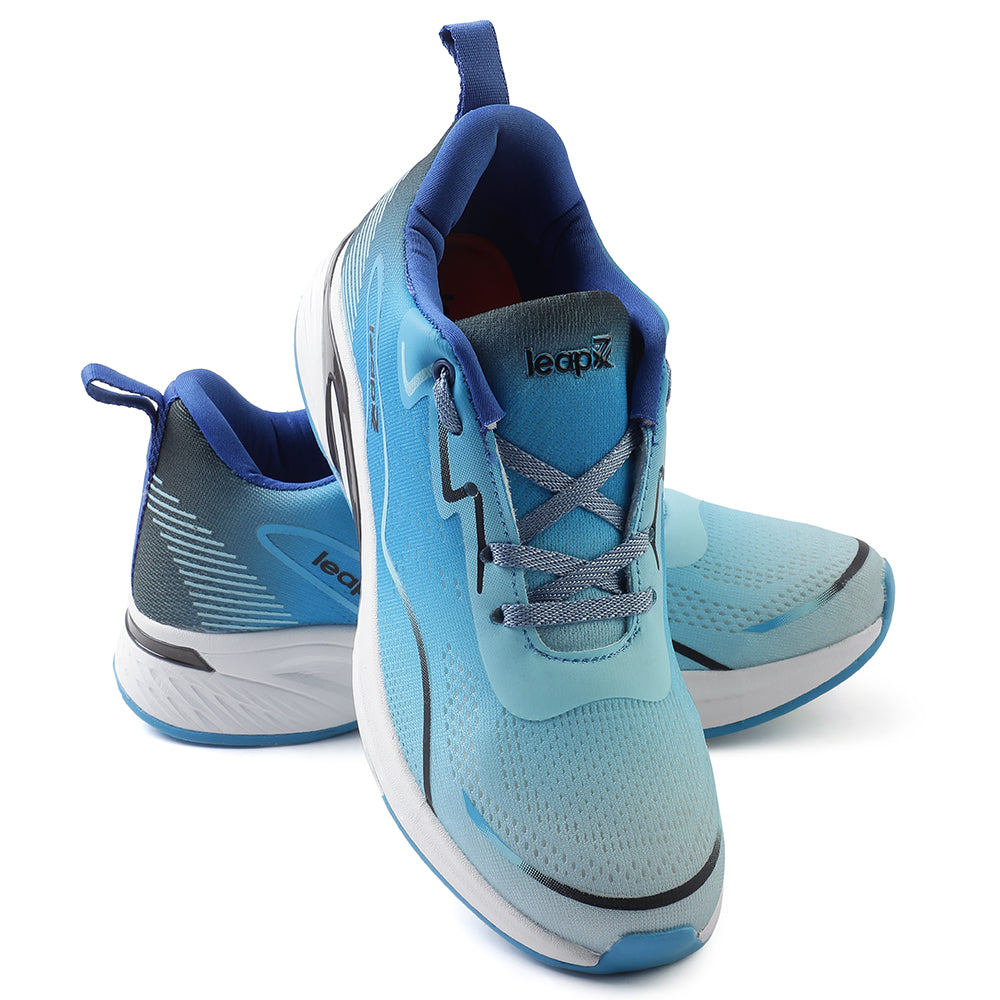 Leap7x Blue Sports Lacing Walking Shoes For Women GHD-W10E 