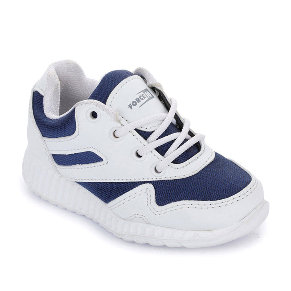 Force 1 (N.Blue) Lacing School Shoes For Kids 996-9GN By Liberty