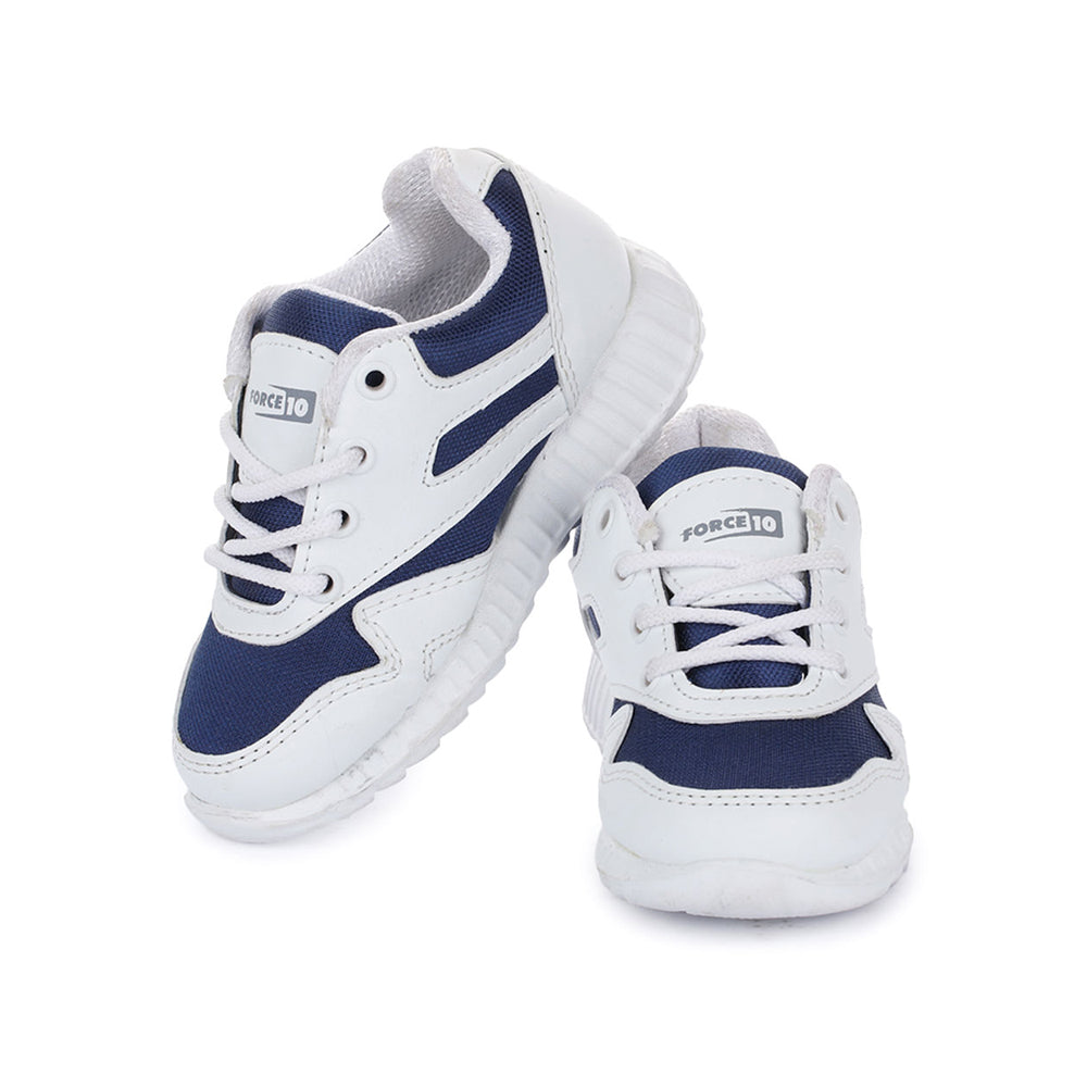 Force 1 (N.Blue) Lacing School Shoes For Kids 996-9GN By Liberty