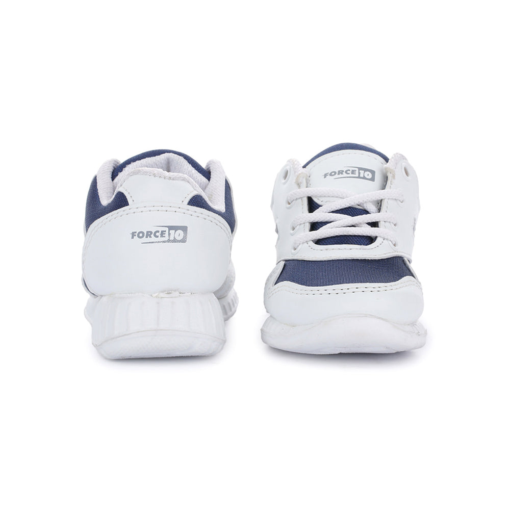 Force 1 (N.Blue) Lacing School Shoes For Kids 996-9GN By Liberty