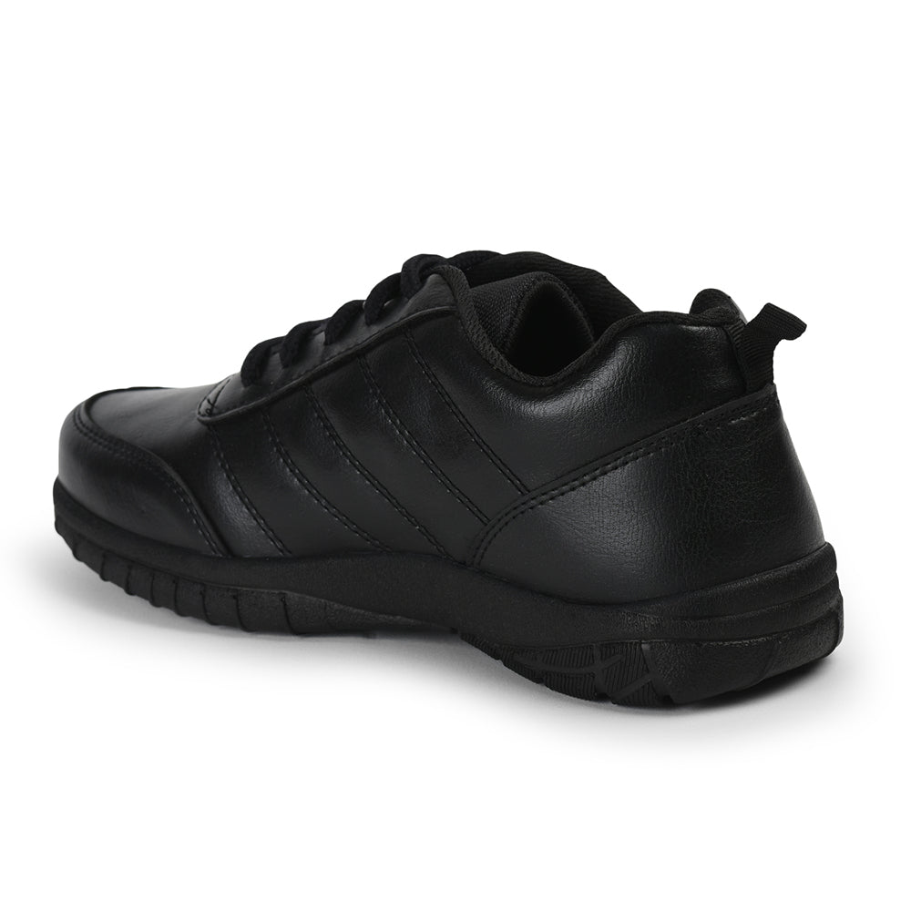 Prefect By Liberty Kids SCHOOL-PTM Black School Lacing Shoes