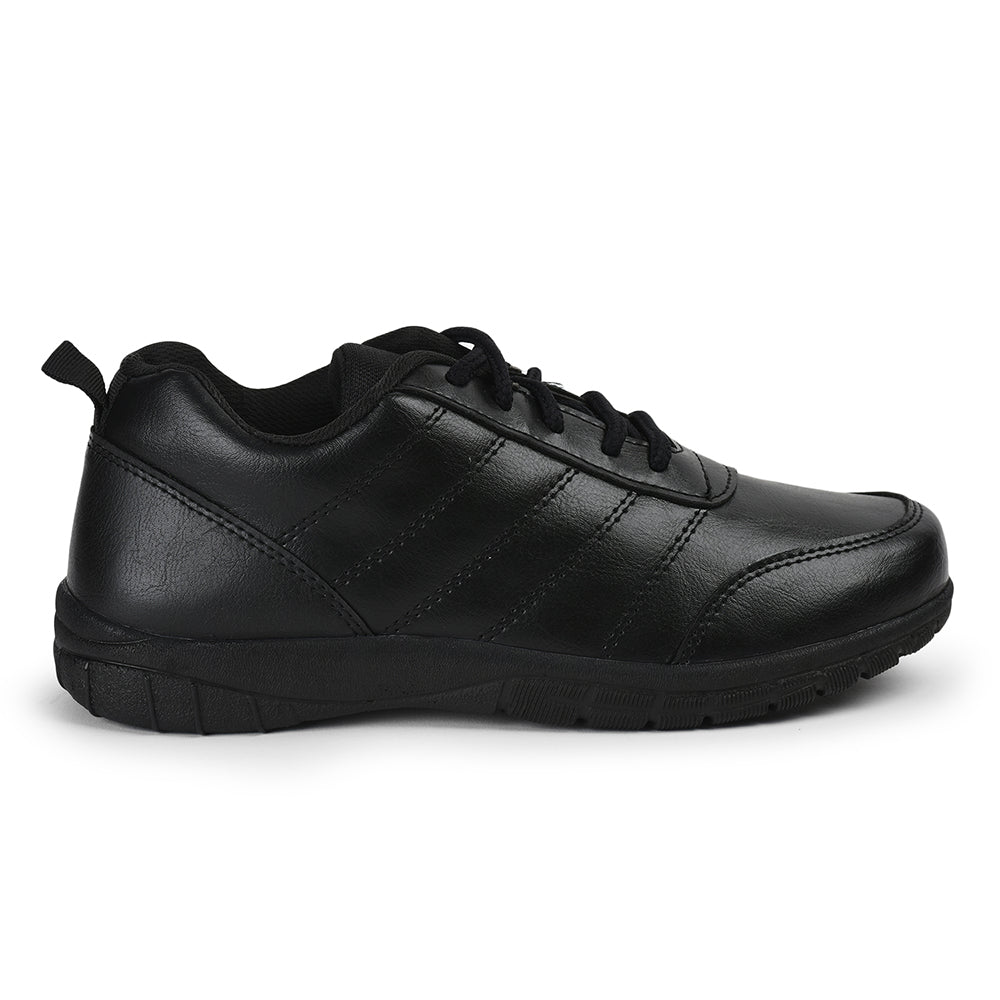 Prefect By Liberty Kids SCHOOL-PTM Black School Lacing Shoes