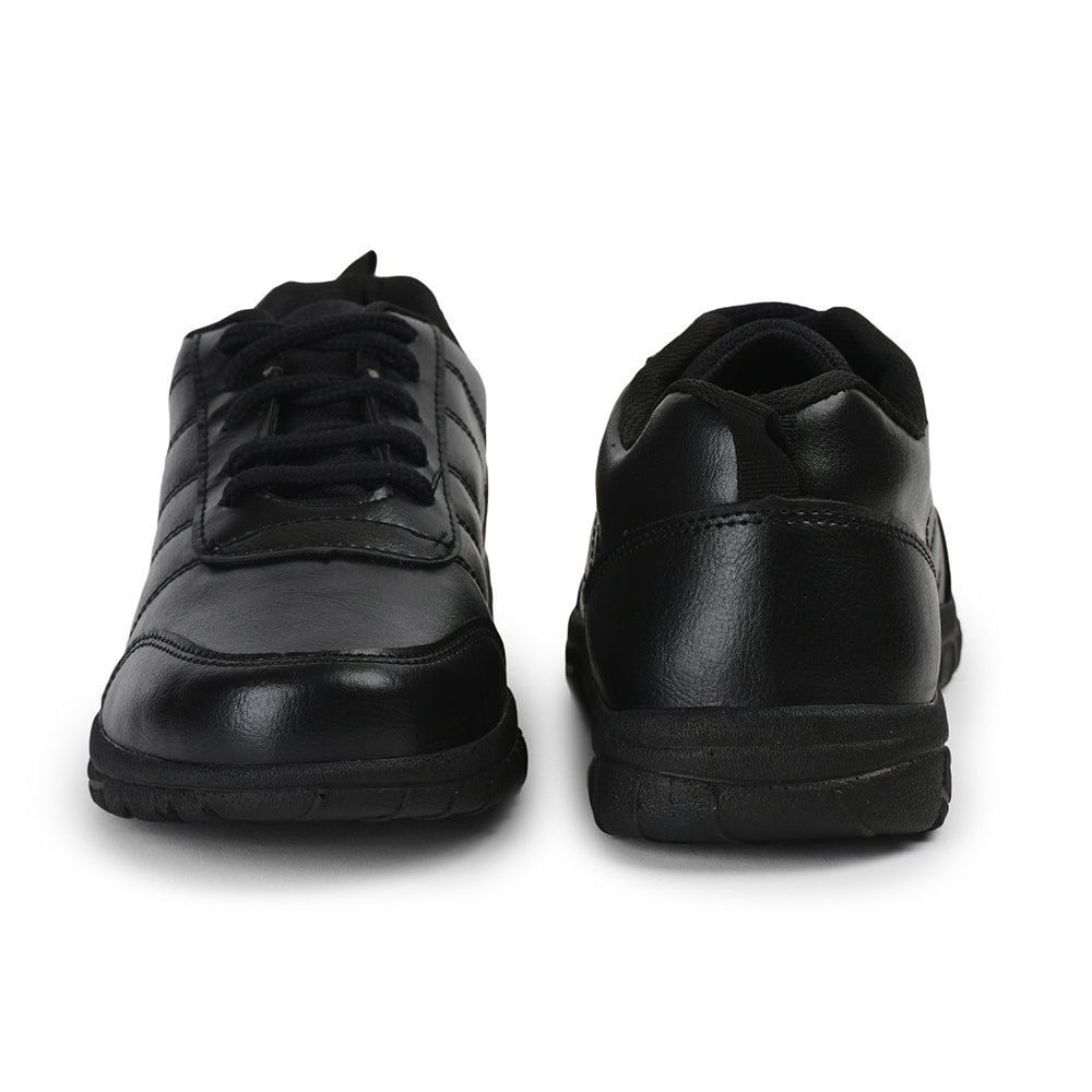 Prefect By Liberty Kids SCHOOL-PTM Black School Lacing Shoes