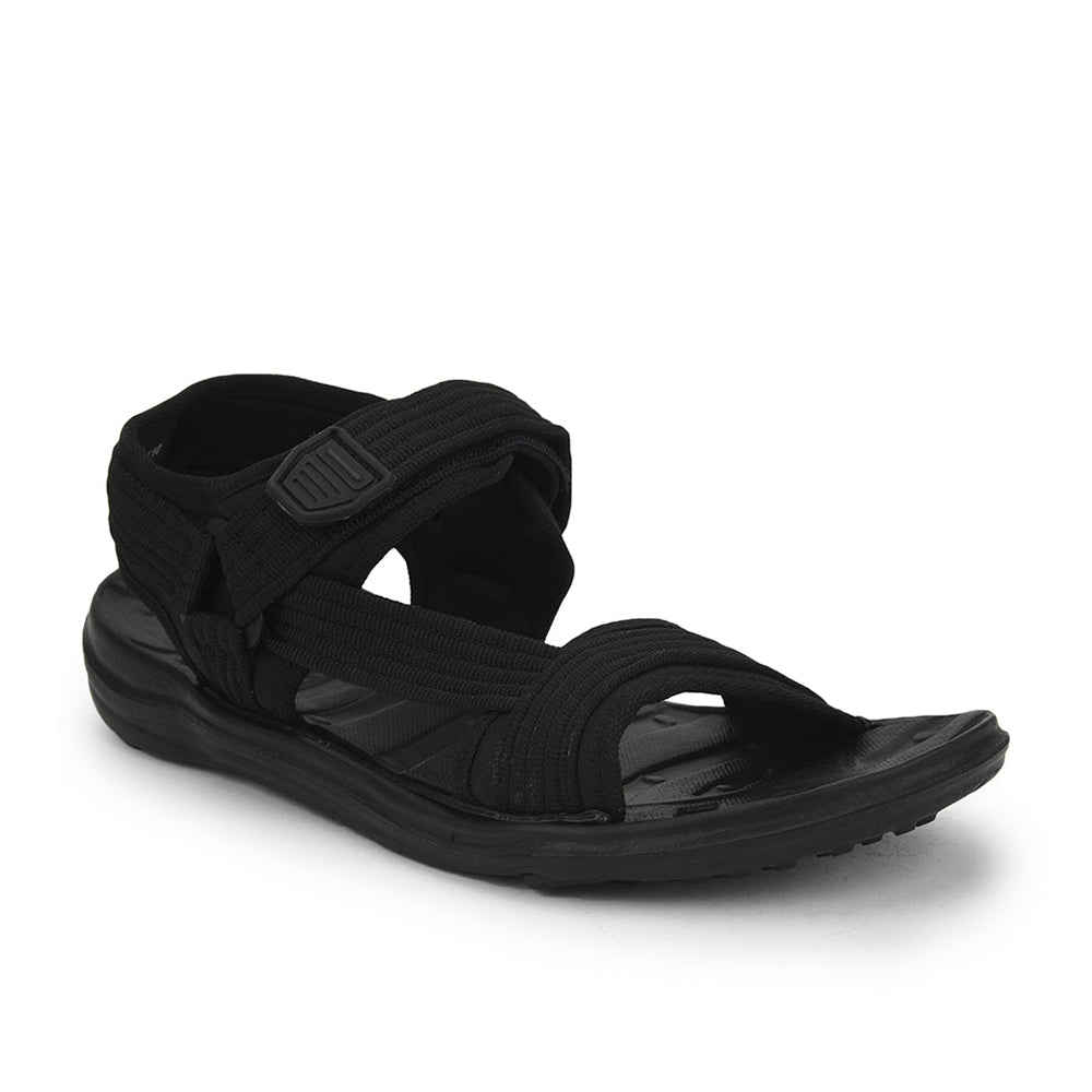 Gliders (Black) Casual Sandals For Men FIGHTER-N By Liberty