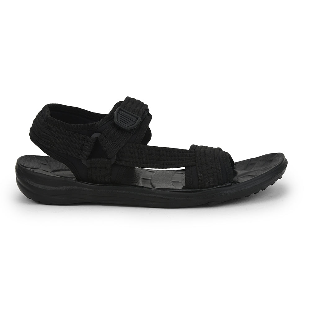 Gliders (Black) Casual Sandals For Men FIGHTER-N By Liberty