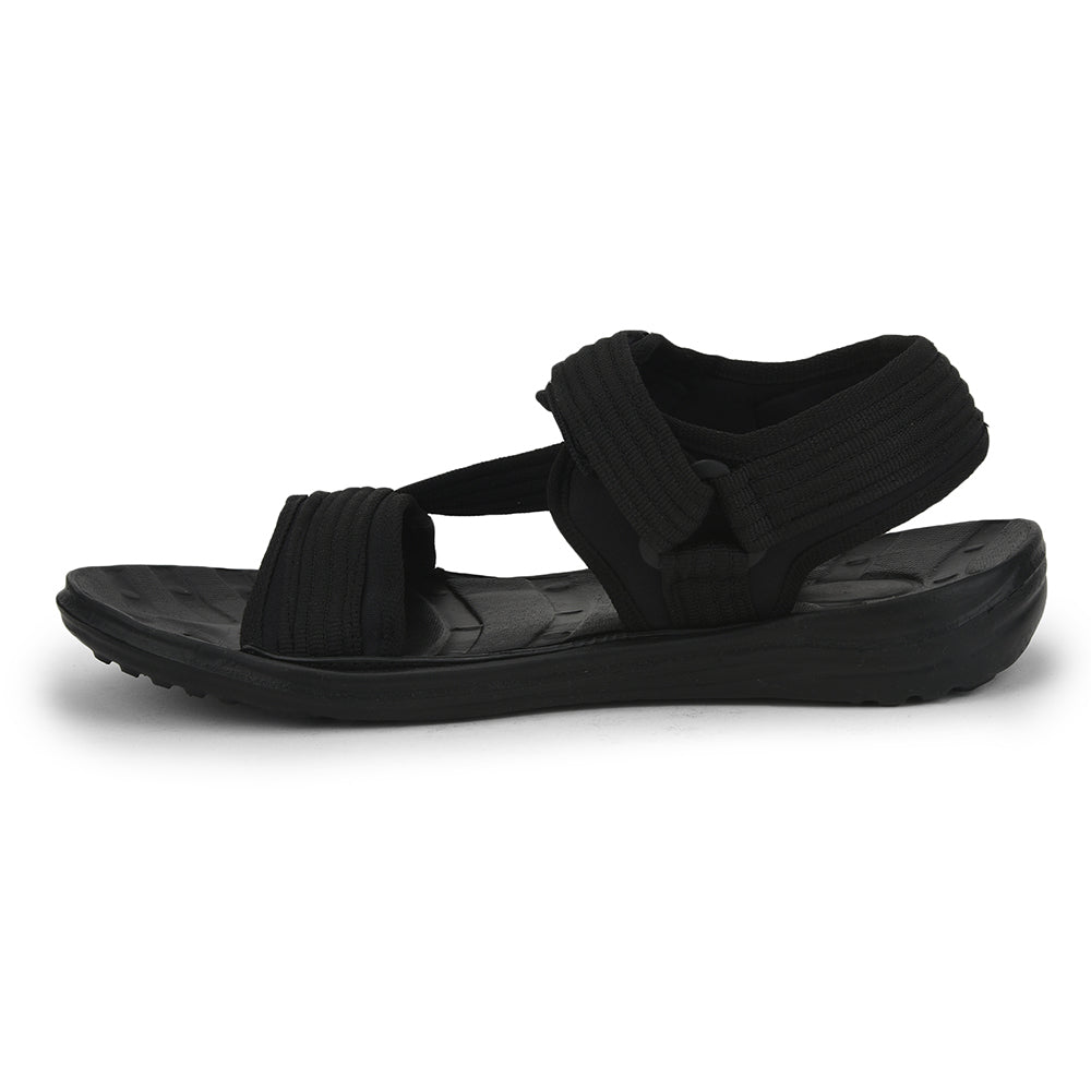 Gliders (Black) Casual Sandals For Men FIGHTER-N By Liberty