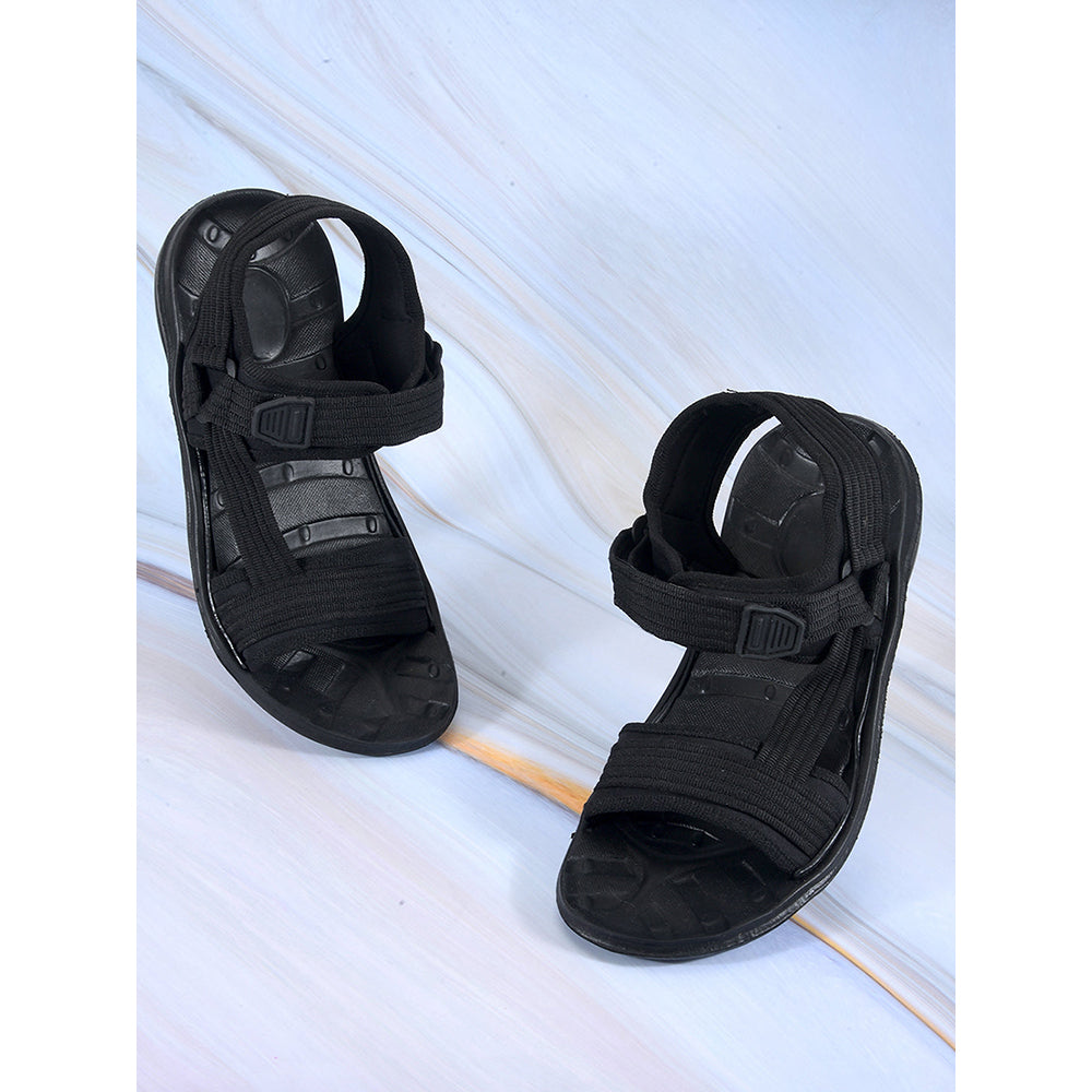 Gliders (Black) Casual Sandals For Men FIGHTER-N By Liberty