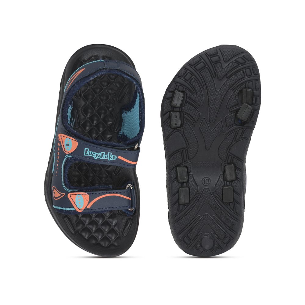 Lucy & Luke (Blue) Casual Sandal For Kids 9951-1 By Liberty