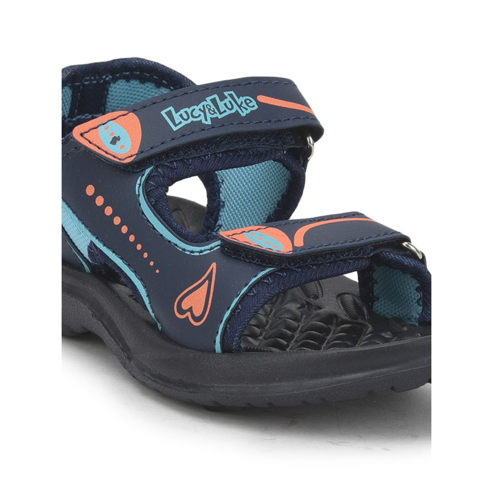 Lucy & Luke (Blue) Casual Sandal For Kids 9951-1 By Liberty