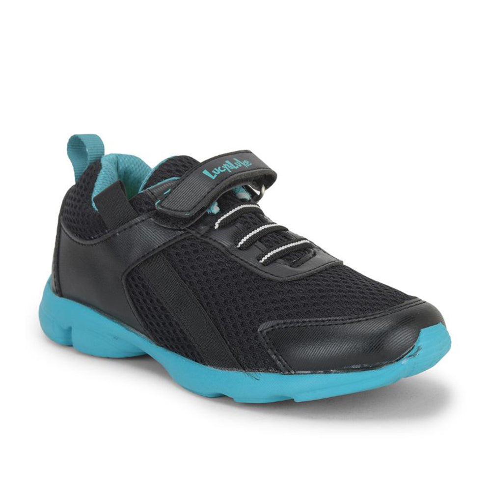 Lucy & Luke (Blue) Casual Non Lacing Shoes For Kids KSN-32 By Liberty