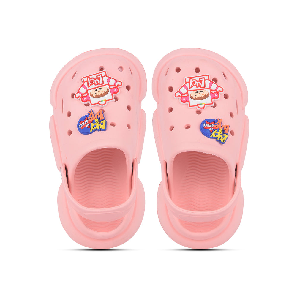 AHA Casual Light Pink Clogs For Kids ZQ-SH-18 By Liberty