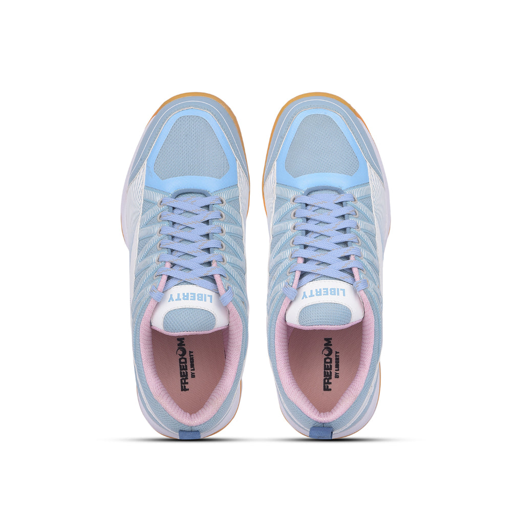 FREEDOM Sports Sky Blue Badminton Shoes For Men GRIPPER-1 By Liberty