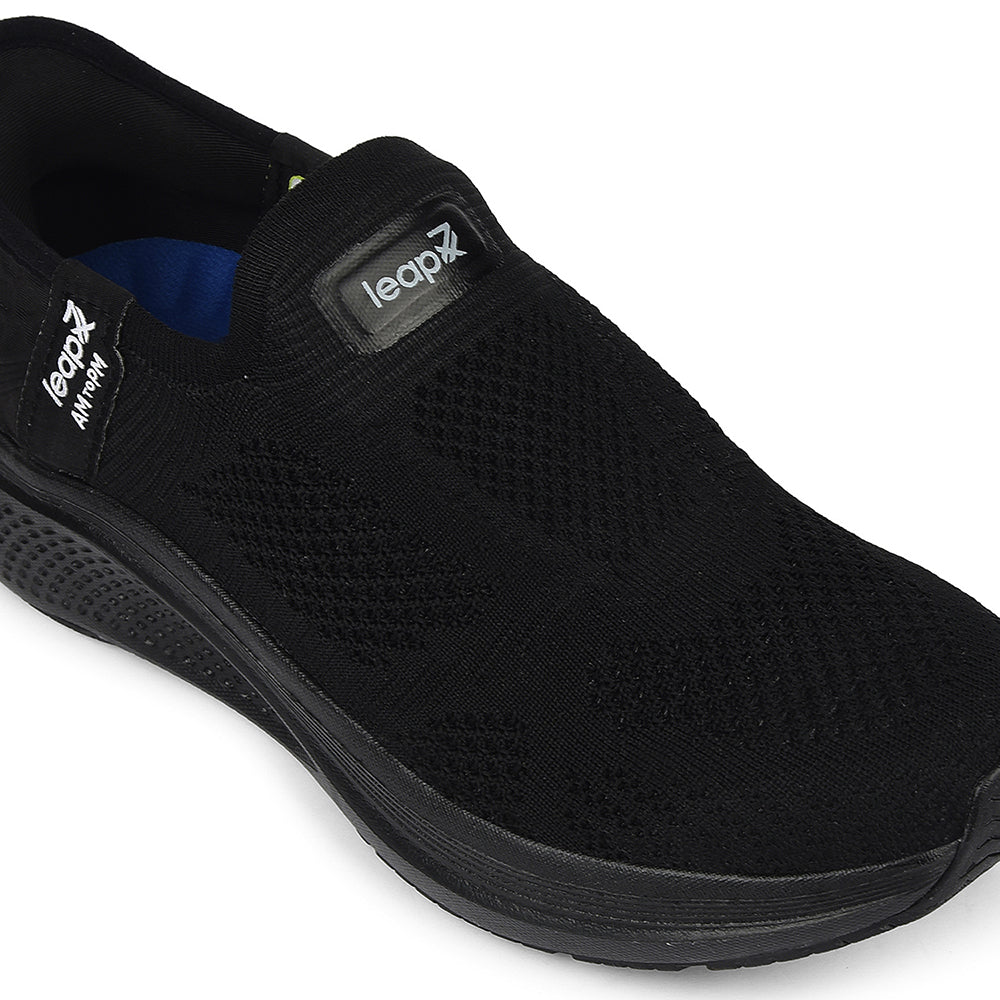 Buy Leap7x Black Sports Without Laces Solid Walking Shoes