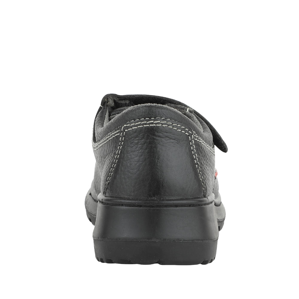 Warrior By Liberty Genuine Leather Fighter-Women Safety Shoes for Women Industrial, Lightweight Shoe with Steel Toe - Black