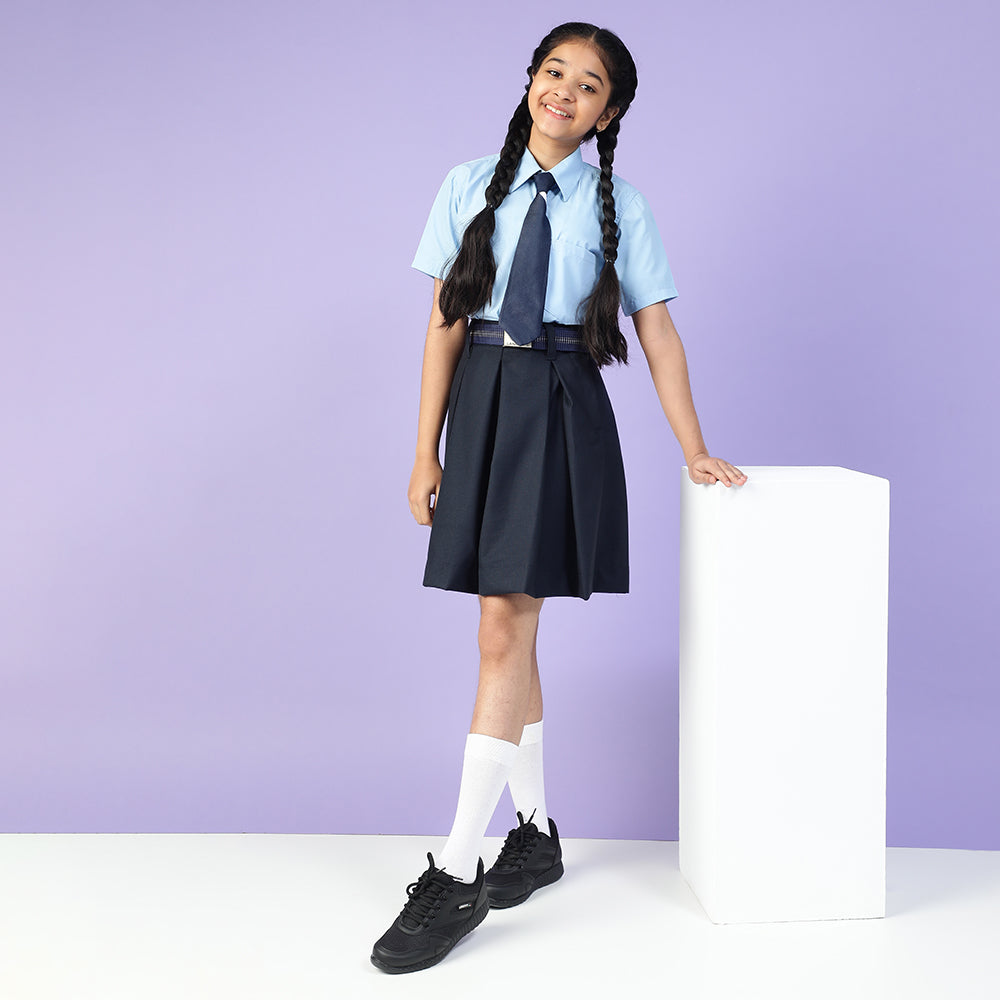 Buy Force 10 Black Lacing Uniform School Shoes For Kids 9906-90GN By Liberty