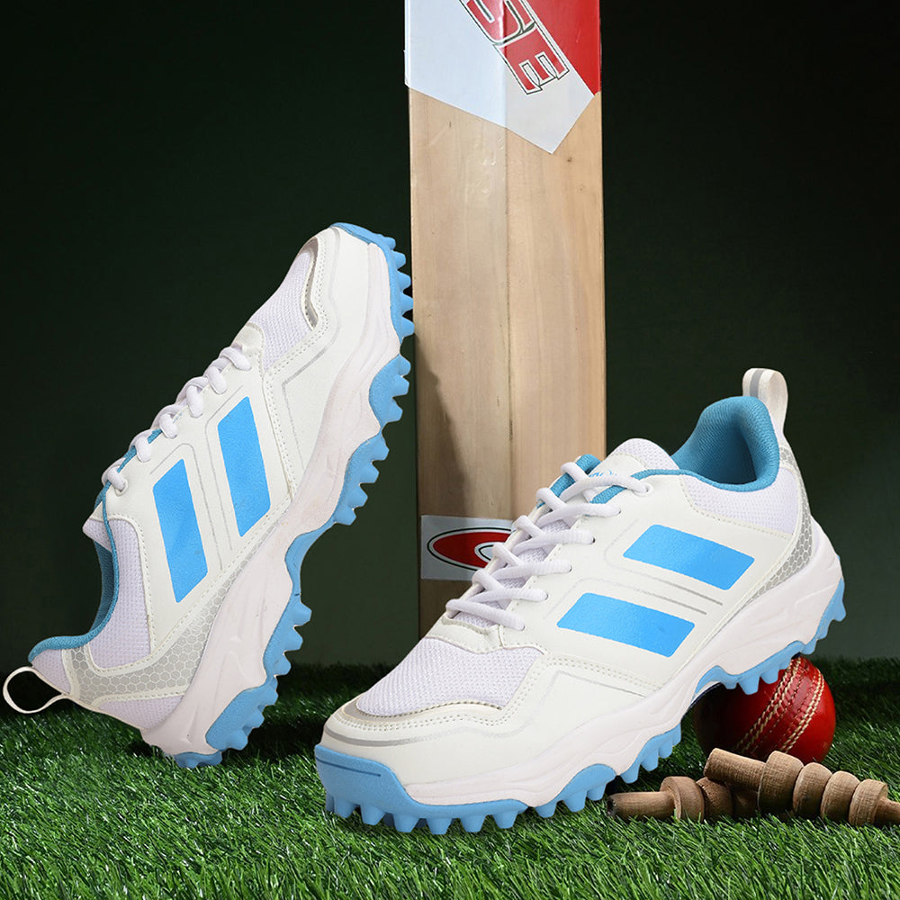 Buy Sky Blue Sports Lace-Up Cricket Shoes For Men POWERPLAY