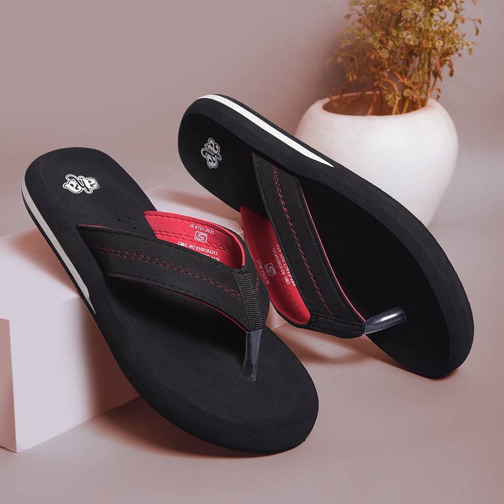 A-HA Black Casual Flip-Flops For Men EXACT By Liberty