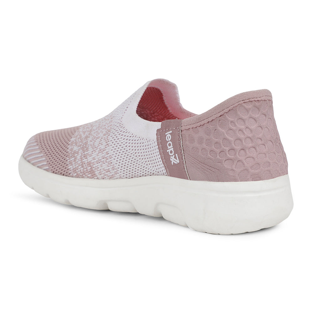 Leap7x Casual Peach Non Lacing Shoes For Kids EAZYGO-1N By Liberty