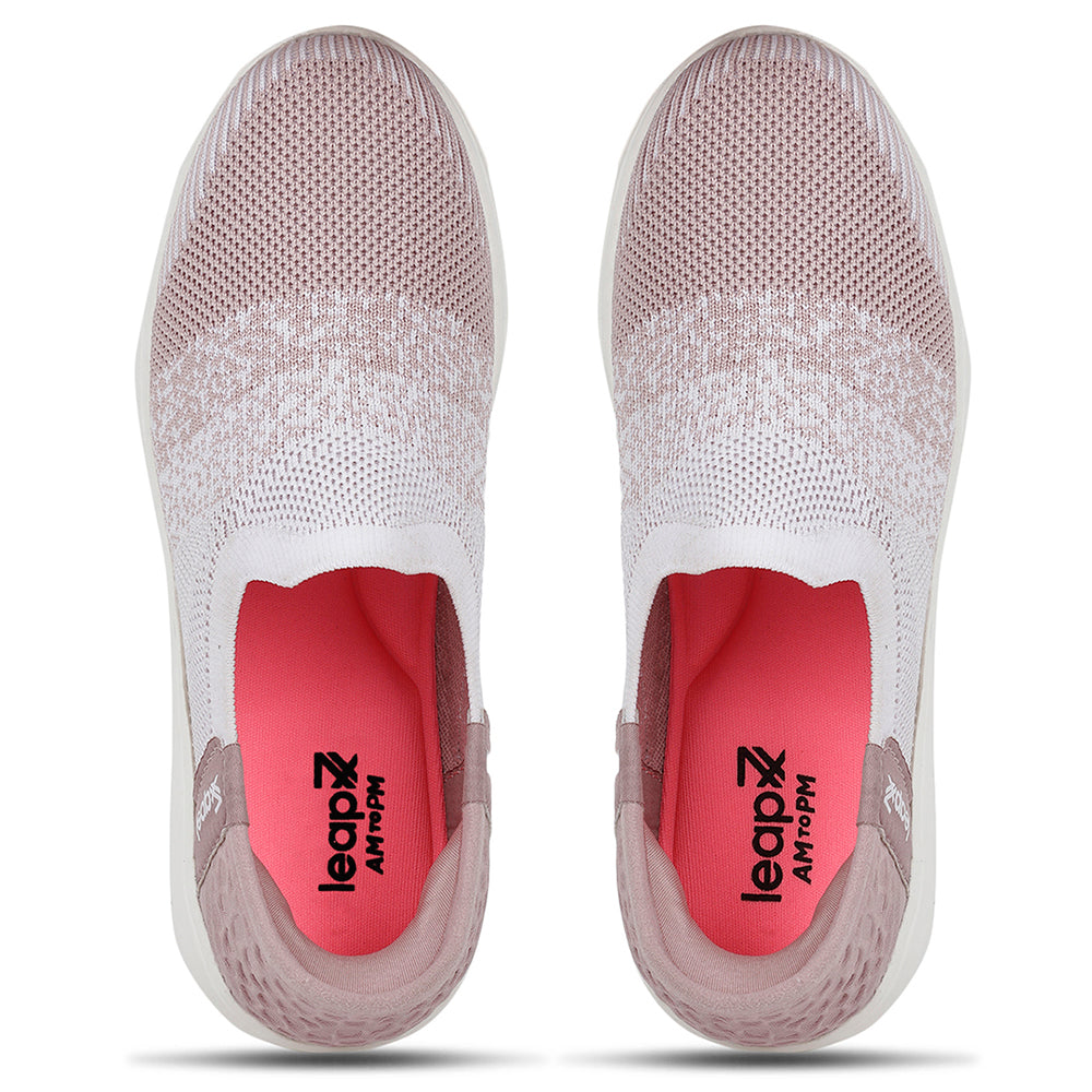 Leap7x Casual Peach Non Lacing Shoes For Kids EAZYGO-1N By Liberty