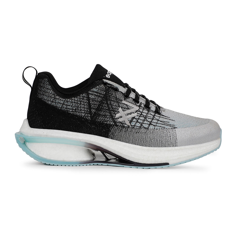 Buy Leap7x Sports Black Lacing Running Shoes For Men MOSCOW-1 By