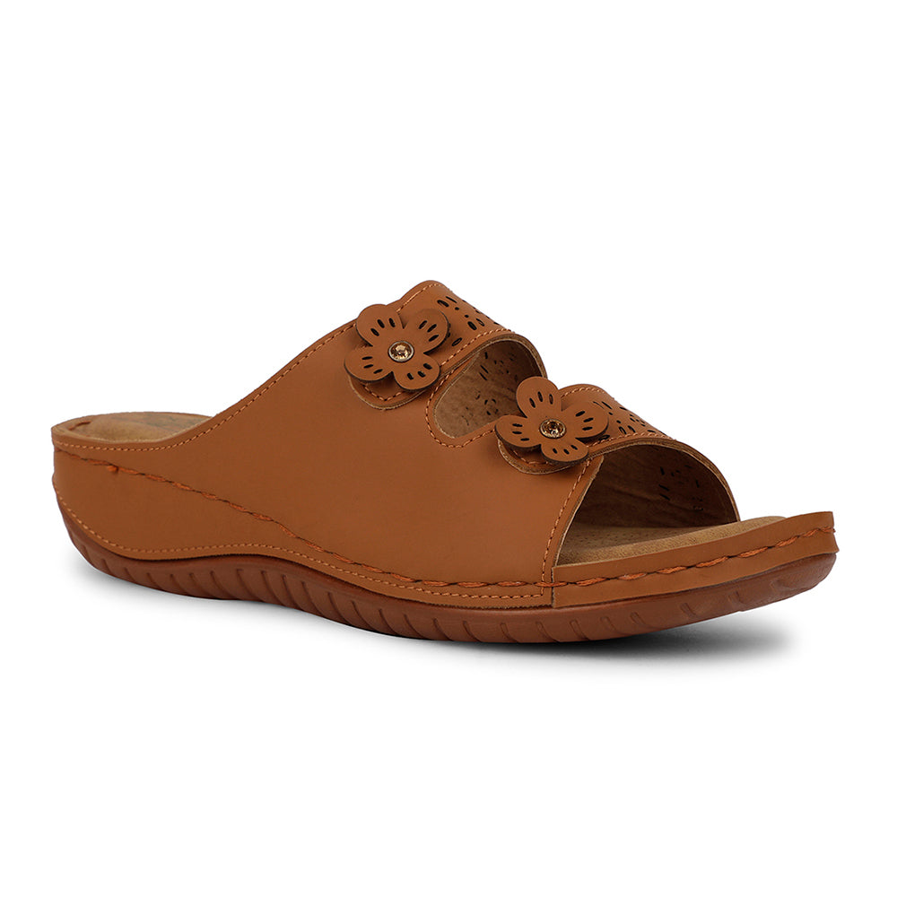Senorita Casual Tan Slipper For Women S624-7 By Liberty