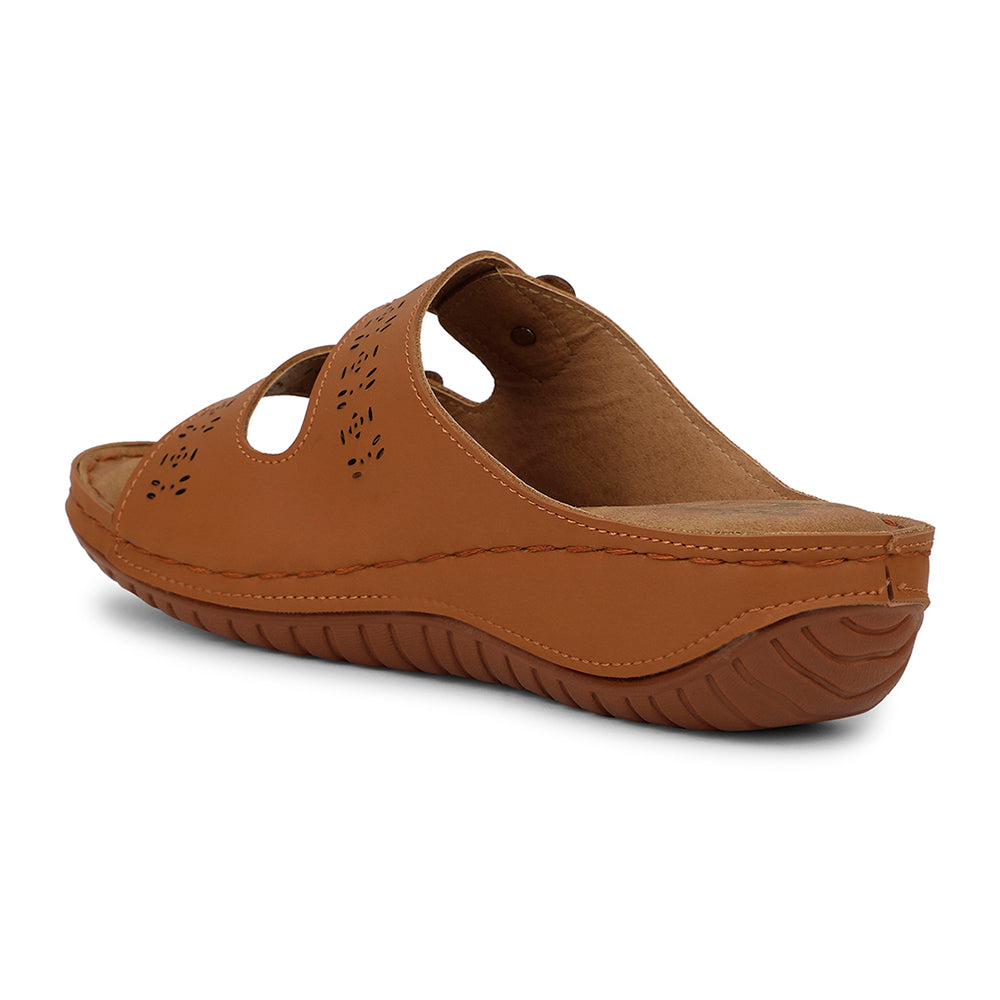 Senorita Casual Tan Slipper For Women S624-7 By Liberty