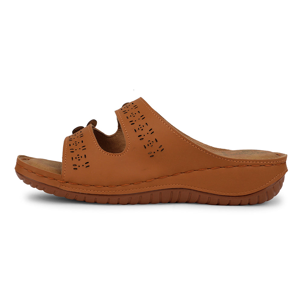 Senorita Casual Tan Slipper For Women S624-7 By Liberty