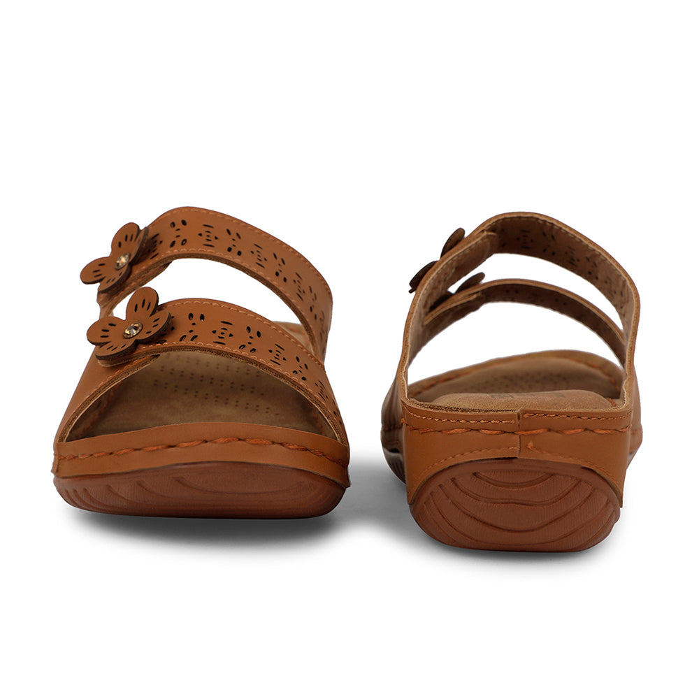 Senorita Casual Tan Slipper For Women S624-7 By Liberty