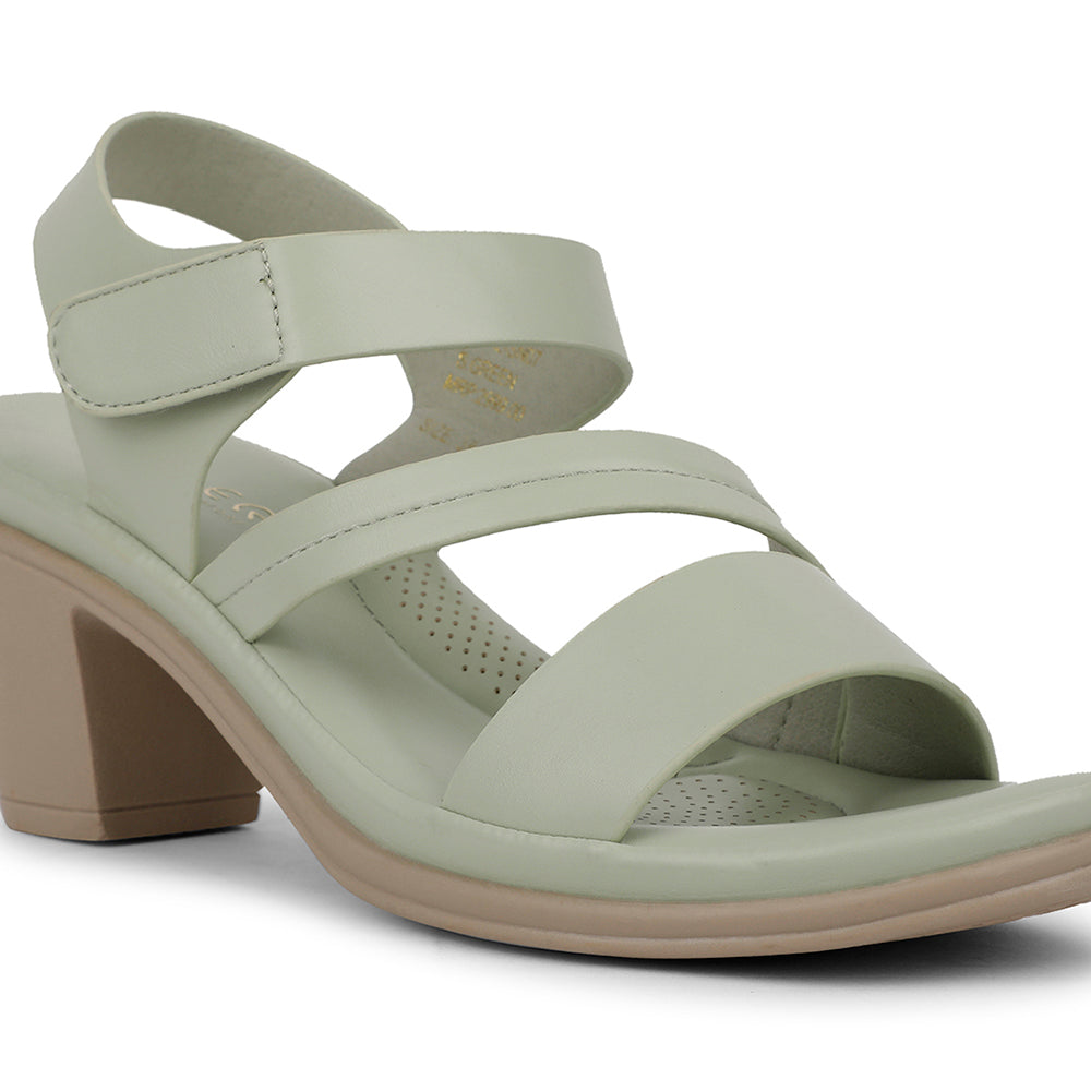 Healers Casual S. Green Sandal For Women ZQ-AL-SN7 By Liberty