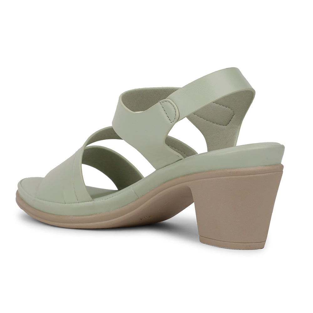 Healers Casual S. Green Sandal For Women ZQ-AL-SN7 By Liberty