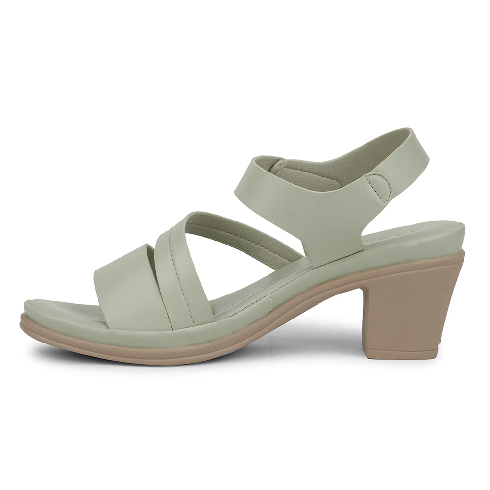 Healers Casual S. Green Sandal For Women ZQ-AL-SN7 By Liberty